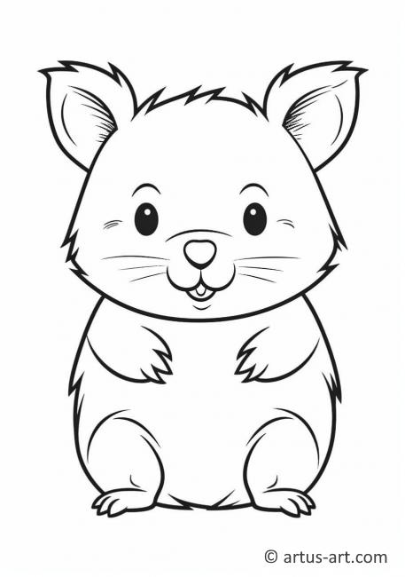 Pagina de colorat Wombat